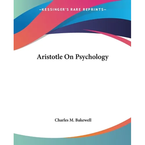 Aristotle On Psychology - Paperback