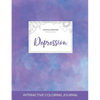 Adult Coloring Journal: Depression (Turtle Illustrations, Purple Mist) - Paperback