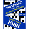 Crossword Puzzle Book: You Were Born In 1986: Large Print Crossword Puzzles For Adults And Seniors With 100+ Puzzles And Solutions For Those - Paperback