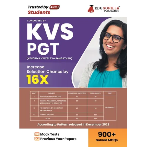 KVS PGT Book 2023: Post Graduate Teacher (English Edition) - 8 Mock Tests and 3 Previous Year Papers (1000 Solved Questions) with Free Access to Onlin - Paperback