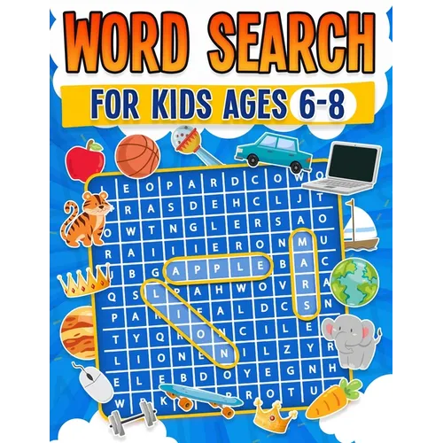 Word Search for Kids Ages 6-8 100 Fun Word Search Puzzles Kids Activity Book Large Print Paperback - Paperback