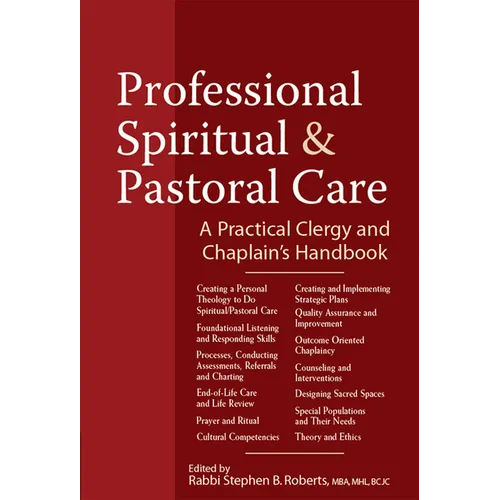 Professional Spiritual & Pastoral Care: A Practical Clergy and Chaplain's Handbook - Paperback