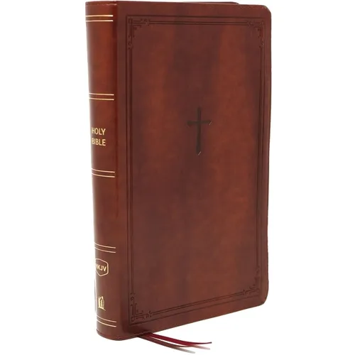 Nkjv, Reference Bible, Personal Size Large Print, Leathersoft, Brown, Red Letter Edition, Comfort Print: Holy Bible, New King James Version - Imitation Leather