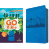 NLT Go Bible for Kids (Leatherlike, Blue Mountains): A Life-Changing Bible for Kids - Imitation Leather