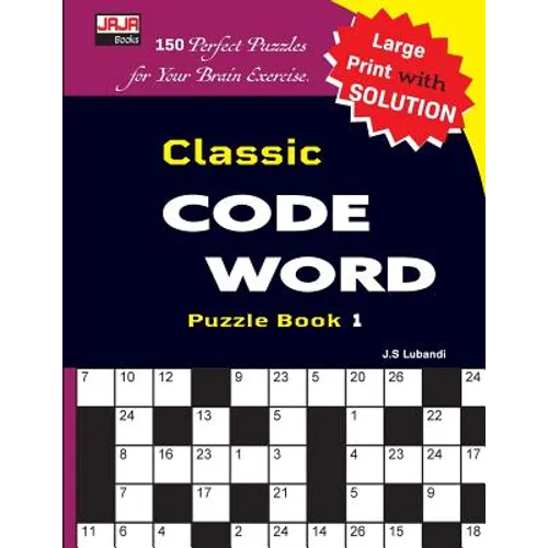 Classic CODE WORD Puzzle Book - Paperback