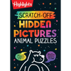Scratch-Off Hidden Pictures Animal Puzzles: Scratch-Off Hidden Pictures Animal Puzzles (Highlights Scratch-Off Activity Books) 64-Page Scratch-Off Act - Spiral