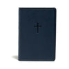 KJV Everyday Study Bible, Navy Cross Leathertouch - Imitation Leather