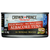 CROWN PRINCE: Solid White Albacore Tuna No Salt Added, 12 oz