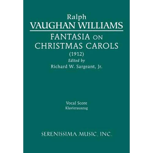 Fantasia on Christmas Carols: Vocal score - Paperback