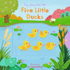 Five Little Ducks: (A Classic Nursery Rhyme Board Book with Interactive Sliders and Qr Code for Instrumental and Vocal Versions - For Babies and Toddl - Board Book