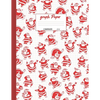 Graph Paper: Vintage Christmas santa theme cover. Large US letter 8.5x11. 5x5 engineering 1/2 inch graphing grid. - Paperback