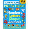 Learn at Home Preschool Numbers, Letters, Shapes & Animals for Kids Ages 2-4: Easy learning alphabet, abc, curriculum, counting workbook for homeschoo - Paperback