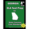 Georgia 4th Grade ELA Test Prep: Common Core Learning Standards - Paperback