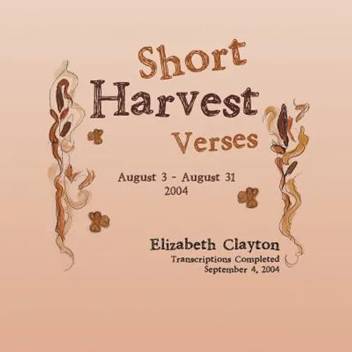 Short Harvest: Verses - Paperback