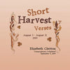 Short Harvest: Verses - Paperback