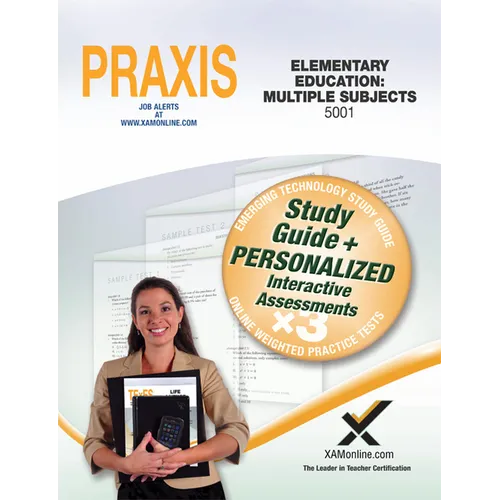 Praxis Elementary Education: Multiple Subjects 5001 Book and Online - Paperback