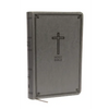 NKJV, Deluxe Gift Bible, Imitation Leather, Gray, Red Letter Edition - Imitation Leather