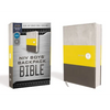 Niv, Boys' Backpack Bible, Compact, Leathersoft, Yellow/Gray, Red Letter Edition, Comfort Print - Imitation Leather