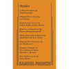 Strider - Paperback