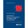 Automation of Mergers and Acquisitions: Due Diligence Tasks and Automation - Paperback