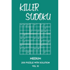 Killer Sudoku Medium 200 Puzzle With Solution Vol 10: 9x9, Advanced sumoku Puzzle Book, 2 puzzles per page - Paperback