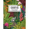 Exotic botanical coloring book for young and adults: Beautiful hand drawn of nature paradise included tropical plants, flowers, and birds: Large adult - Paperback