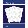 Phone Call Log: Phone Memo Message Book, Record 3 Telephone Messages Per Page, Calls Tracker, Keeping Track Voice Mail, Journal, Notebook - Paperback