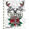 Tattoo Flash and Skull Coloring Book - Paperback
