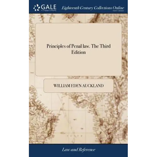 Principles of Penal law. The Third Edition - Hardcover
