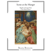 Scene at the Manger Cross Stitch Pattern: Regular and Large Print Cross Stitch Chart - Paperback