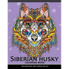 Siberian husky coloring book: Stress-relief Coloring Book For Grown-ups (Animal Coloring Book) - Paperback