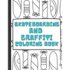 Skateboarding and Graffiti: Coloring Book Food Street Extreme for Kids and Adults - Paperback