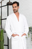 Waffle Spa Bathrobe for Men -  Absorbent, Lightweight