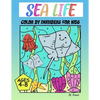 Sea Life Color by Number for Kids Ages 4-8 - Paperback