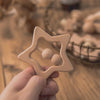Wooden Baby Rattles Set | Beech Wood Teether and Musical Montessori Toy for Infants