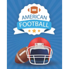 American Football: Coloring Book - A Coloring and Activity Book for Girls and Boys ( Teams - Players - Logos and More ) - Paperback