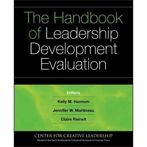The Handbook of Leadership Development Evaluation - Hardcover