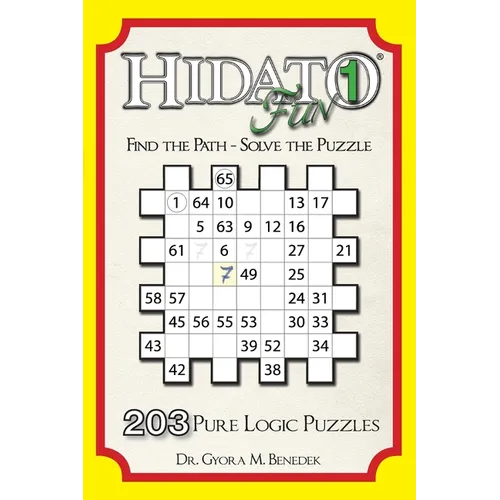 Hidato fun 1: 203 Pure Logic Puzzles - Paperback