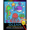 Ocean Color by Numbers for Adults: Mosaic Coloring Book Stress Relieving Design Puzzle Quest - Paperback
