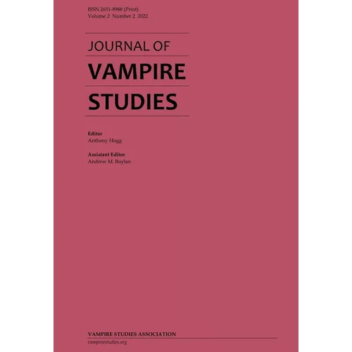 Journal of Vampire Studies: Vol. 2, No. 2 (2022) - Paperback