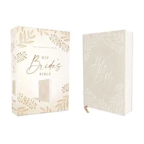 Niv, Bride's Bible, Cloth Over Board, Cream, Red Letter, Comfort Print - Hardcover