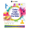 Color Logic Puzzles For Kids - Fun Logic Activity Book For Girls And Boys (Ages 4-6) - Paperback