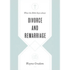 What the Bible Says about Divorce and Remarriage - Paperback