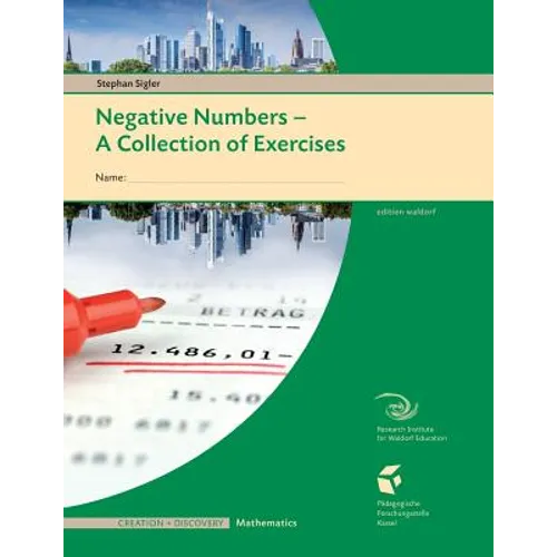 Negative Numbers: A Collections of Exercises for Students - Paperback