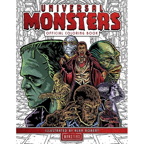 Universal Monsters: The Official Coloring Book - Paperback