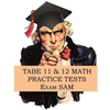 TABE 11 & 12 Math Practice Tests: 250 TABE 11 & 12 Math Questions with Step-by-Step Solutions - Paperback