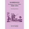Marriages, Northampton County, Virginia, 1660-1854, Third Revised Edition - Paperback