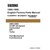 Suzuki Carry & Every 1990-1998 English Factory Parts Catalogue - Paperback