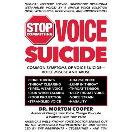 Stop Committing Voice Suicide: America's Well-Known Voice Doctor Speaks Out on the Widespread Mistreatment of Our Voices Led by the Presidents - Cele - Paperback
