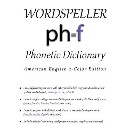Wordspeller Phonetic Dictionary: American English 2-Color Edition - Paperback